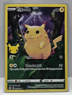 2021 Pokemon SWSH Celebrations Pikachu Holo #005/025 - Image 1