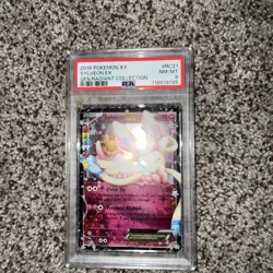 Pokemon XY Generations Radiant Collection Sylveon EX 2016 RC21/RC32 PSA 8 - Image 1