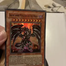 Carte Yu Gi Oh Dragon Sombre Metallique aux Yeux Rouges ABPF frse2 - Image 3