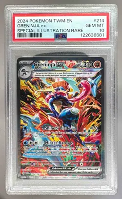 6681 Greninja ex 2024 Pokemon SV Twilight Masquerade - TWM EN #214 SIR PSA 10 - Image 1