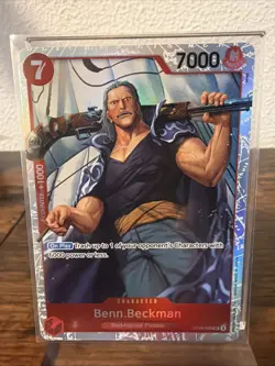 One Piece CCG Benn.Beckman OP09-009 SR Foil Emperors in the New World English - Image 1