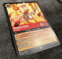 107/204 DONALD DUCK PIE SLINGER SHIMMERING SKIES LEGENDARY DISNEY LORCANA CARD. - Image 5