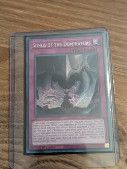 Yu-Gi-Oh TCG Songs Of The Dominators Secret Rare 1st Edition ALIN-EN078 NM - Image 1