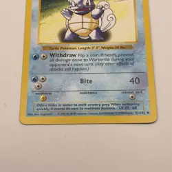 Pokemon TCG Wartortle Base Set, Shadowless Uncommon Card 42/102 LP - Image 2