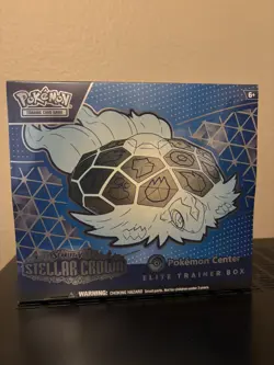Pokemon TCG: Stellar Crown Pokemon Center Exclusive Elite Trainer Box ETB SEALED - Image 1