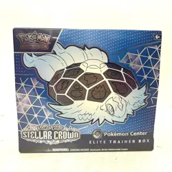 Pokemon TCG: STELLAR CROWN Pokemon Center Exclusive Elite Trainer Box ETB SEALED - Image 1