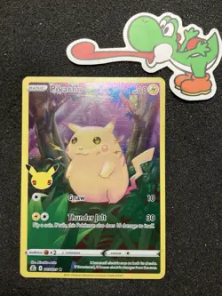 005/025 PIKACHU Holo Pokemon TCG CELEBRATIONS 25th Anniversary - VLP - Image 1