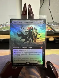 Bloodthirsty Conqueror (Extended Art) Foundations Foil - Image 1