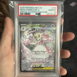 2025 Pokemon Mega Evolution Base #178 SIR Mega Gardevoir ex PSA 10 Gem Mint - Image 1