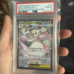 2025 Pokemon Mega Evolution Base #178 SIR Mega Gardevoir ex PSA 10 Gem Mint - Image 2