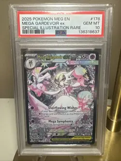 2025 POKEMON MEG EN-SIR #178 MEGA GARDEVOIR EX PSA 10 Freshly Graded🔥🔥🔥 - Image 1