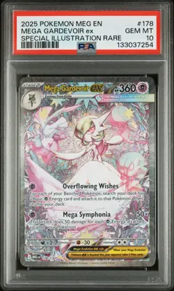 2025 POKEMON MEGA EVOLUTION SIR MEGA GARDEVOIR EX 178 PSA 10 GEM MINT 💎💎💎 - Image 1