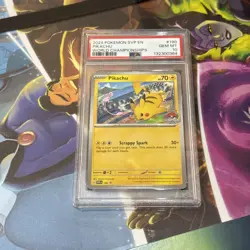 2024 POKEMON SVP EN-SV BLACK STAR PROMO WORLD CHAMPIONSHIPS #190 PIKACHU PSA 10 - Image 1