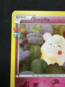 Pokemon TCG Swirlix RC19/RC32 Generations Radiant Collection Reverse Holo LP - Image 2