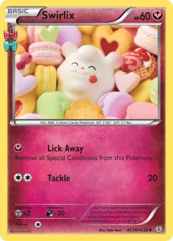 Swirlix - RC19/RC32 - Pokemon Generations Radiant Collection Uncommon Card NM - Image 1