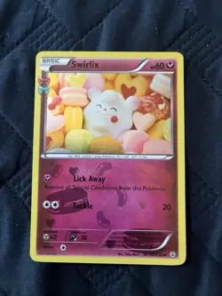 Swirlix RC19/RC32 Reverse Holo XY Generations Radiant Collection Pokemon - Image 1