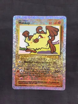 Pokemon Cards: Legendary Collection Reverse Holo: Mankey 81/110 - Image 1