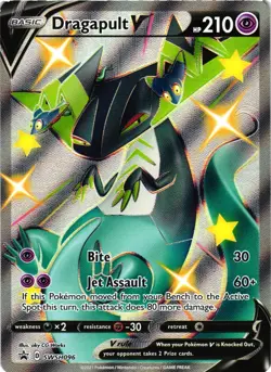 Pokemon TCG Dragapult V SWSH Black Star Promos SWSH096 Regular Promo NM - Image 1