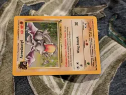 Aerodactyl Fossil Holo Card 1/62 LP Pokemon WOTC Unlimited. - Image 3