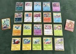 Pokemon TCG *Tomokazu Komiya* Illustration Job Lot Bundle of 20 Cards + Sleeves - Image 1