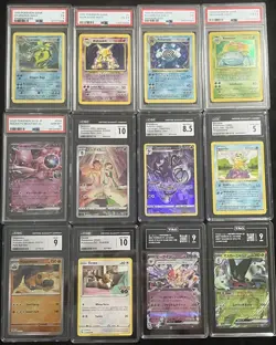 Pokemon TCG Graded (Slabs) base set to modern see list. LOT OF 12 GRADED CARDS - Image 1