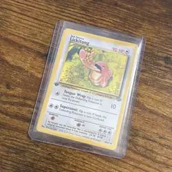1st Edition Lickitung Pokemon TCG Jungle Set # 38/64 - Image 3