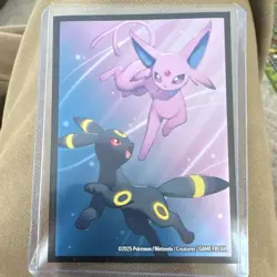 Pokemon TCG Espeon ex Tera Holo SVP 175 Card 2025 Umbreon Art Nintendo English - Image 2