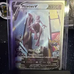 Mewtwo V (Alternate Full Art) 072/078 Pokemon GO Holo - Image 1