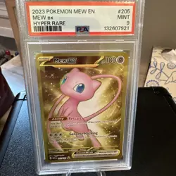 Pokemon 2023 151 Ultra Premium Collection MEW Ex Metal #205 PSA 9 Mint RARE - Image 1