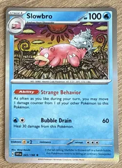 Pokemon TCG Slowbro Scarlet & Violet Base 043/198 Holo Rare NM - Image 1