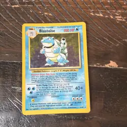 Pokemon TCG Blastoise Holo Rare Card Base Set 2/102 - Image 1