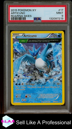 ARTICUNO ROARING SKIES POKEMON XY ROARING SKIES 2015 17 PSA 9 - Image 1