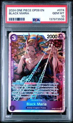 PSA 10 Black Maria SR OP08-074 2024 One Piece Op08-Two Legends #074 - Image 1