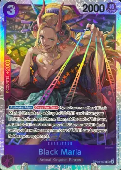 • Black Maria • OP08-074 SR Two Legends Holo Foil One Piece TCG NM - Image 1