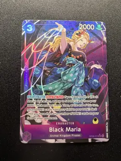 One Piece BLACK MARIA OP08-074 SR ALT ART TWO LEGENDS ENGLISH Card Game TCG - Image 1