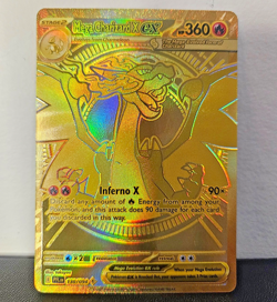 Pokemon Phantasmal Flames Mega Charizard X ex 130/094 Mega Ultra Rare Gold NM/M - Image 1