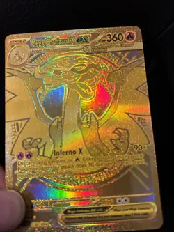 Mega Charizard X ex #130/094 Phantasmal Flames Gold Ultra Rare Pokemon TCG NM/M - Image 2