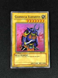 YUGIOH GARNECIA ELEFANTIS MRD-125 1ST SUPER HP/CREASES - Image 1