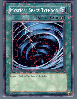 Yugioh Mystical Space Typhoon DT01-EN093 Duel Terminal Light Play Card Confetti - Image 1