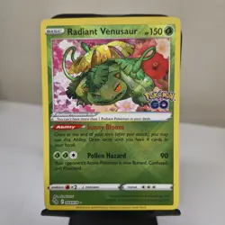 Pokemon Radiant Venusaur 004/078 Pokemon Go NM Holo (#2) - Image 1