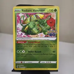 Pokemon Radiant Venusaur 004/078 Pokemon Go NM Holo (#1) - Image 1