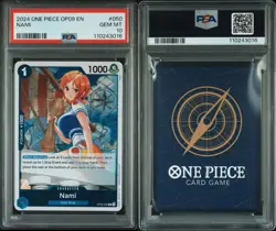 2024 ONE PIECE OP09 EMPERORS IN THE NEW WORLD NAMI #050 PSA 10 GEM MINT - Image 3