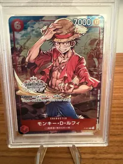2022 One Piece Championship Preliminary Top Prize Monkey D. Luffy PSA 10 - Image 2