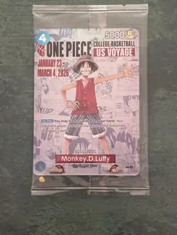 One piece Rutgers basketball promo card Monkey D Luffy - Image 1