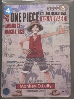 One piece Rutgers basketball promo card Monkey D Luffy - Image 3
