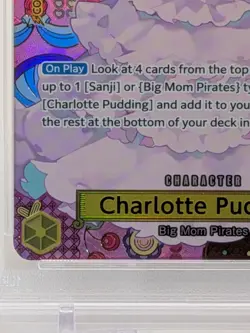 One Piece OP03-112 Two Legends - Charlotte Pudding (SP Alternate Art) PSA 10 - Image 4