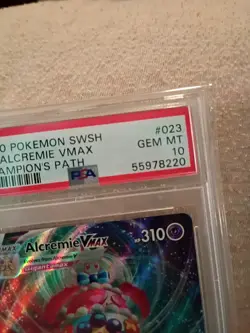 PSA 10 Alcremie Vmax Full Art 023/073 Pokemon TCG SWSH Champions Path - Image 4