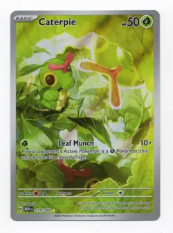 Pokemon Caterpie 172/165 SV Scarlet & Violet 151 IR Full Art English NM - Image 1