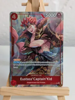 One Piece Eustass "Captain" Kid OP14-014 R The Azure Sea's Seven Dash Pack Promo - Image 1
