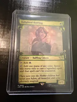 Delighted Halfling (Showcase Scrolls) Universes Beyond:LoTR NM x 1 - Image 1